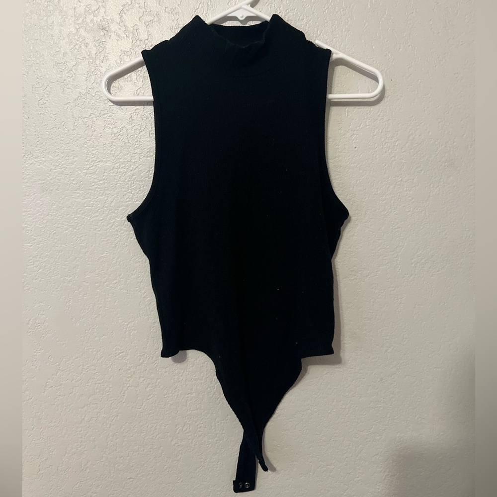 Aerie Black Sleeveless Bodysuit